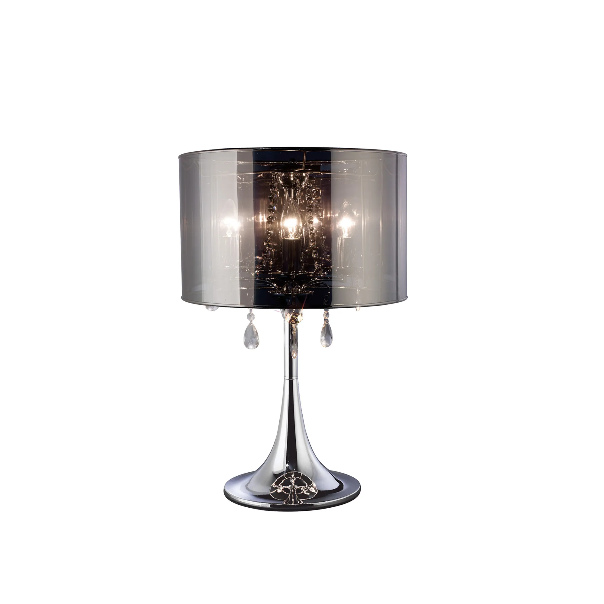 Trace Crystal Table Lamps Diyas Shaded Table Lamps
